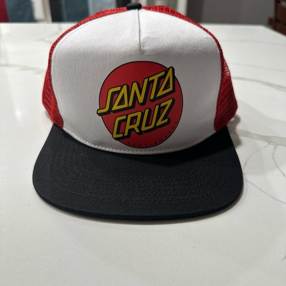 Santa Cruz Skateboards Other - Santa Cruz Skateboards Red and Black Trucker Hat